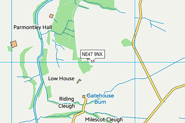 NE47 9NX map - OS VectorMap District (Ordnance Survey) NE47 9NX map - OS VectorMap District (Ordnance Survey)