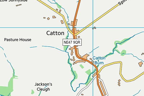 NE47 9QR map - OS VectorMap District (Ordnance Survey) NE47 9QR map - OS VectorMap District (Ordnance Survey)