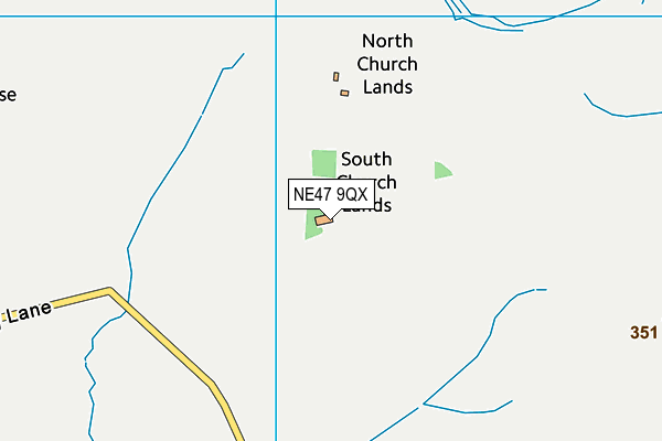NE47 9QX map - OS VectorMap District (Ordnance Survey) NE47 9QX map - OS VectorMap District (Ordnance Survey)