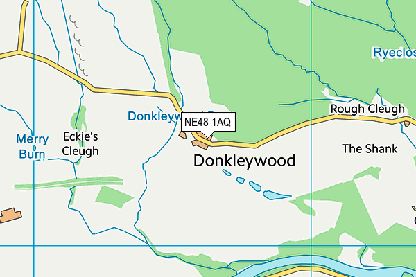 NE48 1AQ map - OS VectorMap District (Ordnance Survey) NE48 1AQ map - OS VectorMap District (Ordnance Survey)