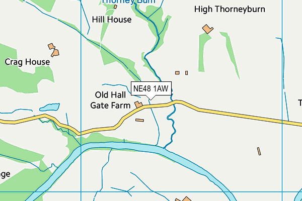 NE48 1AW map - OS VectorMap District (Ordnance Survey) NE48 1AW map - OS VectorMap District (Ordnance Survey)