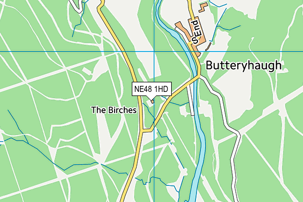 NE48 1HD map - OS VectorMap District (Ordnance Survey) NE48 1HD map - OS VectorMap District (Ordnance Survey)