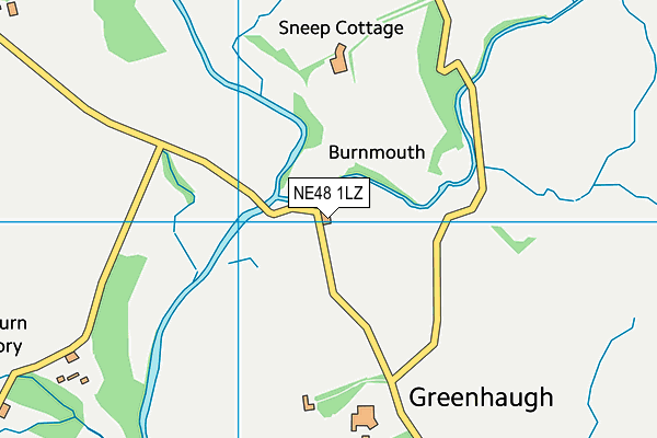 NE48 1LZ map - OS VectorMap District (Ordnance Survey) NE48 1LZ map - OS VectorMap District (Ordnance Survey)