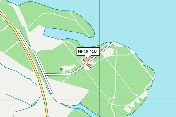 NE48 1QZ map - OS VectorMap District (Ordnance Survey)