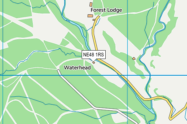 NE48 1RS map - OS VectorMap District (Ordnance Survey) NE48 1RS map - OS VectorMap District (Ordnance Survey)