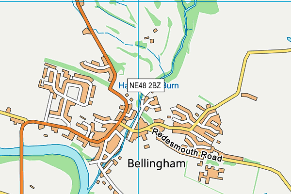 NE48 2BZ map - OS VectorMap District (Ordnance Survey) NE48 2BZ map - OS VectorMap District (Ordnance Survey)