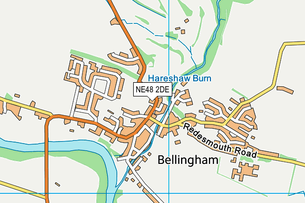 NE48 2DE map - OS VectorMap District (Ordnance Survey) NE48 2DE map - OS VectorMap District (Ordnance Survey)