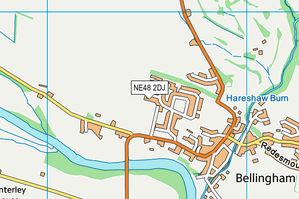 NE48 2DJ map - OS VectorMap District (Ordnance Survey) NE48 2DJ map - OS VectorMap District (Ordnance Survey)