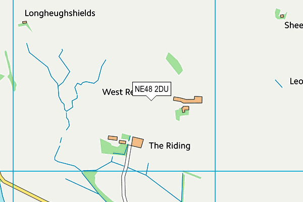 NE48 2DU map - OS VectorMap District (Ordnance Survey) NE48 2DU map - OS VectorMap District (Ordnance Survey)