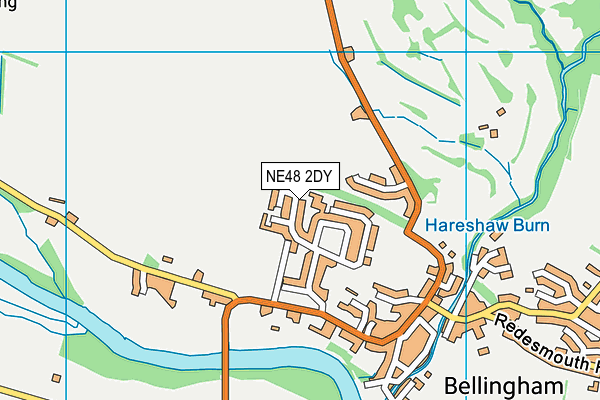 NE48 2DY map - OS VectorMap District (Ordnance Survey) NE48 2DY map - OS VectorMap District (Ordnance Survey)