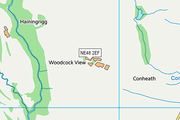 NE48 2EF map - OS VectorMap District (Ordnance Survey) NE48 2EF map - OS VectorMap District (Ordnance Survey)