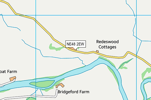 NE48 2EW map - OS VectorMap District (Ordnance Survey) NE48 2EW map - OS VectorMap District (Ordnance Survey)
