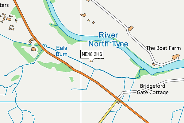 NE48 2HS map - OS VectorMap District (Ordnance Survey) NE48 2HS map - OS VectorMap District (Ordnance Survey)