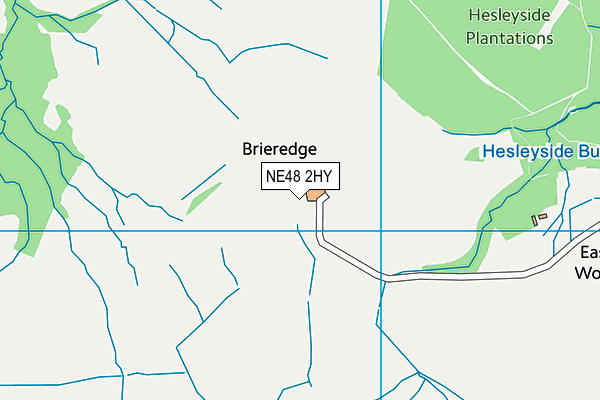 NE48 2HY map - OS VectorMap District (Ordnance Survey) NE48 2HY map - OS VectorMap District (Ordnance Survey)