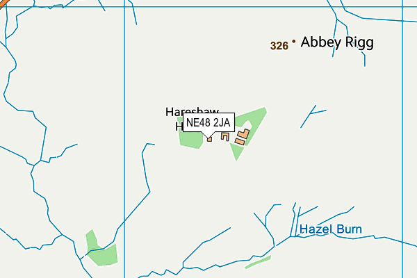 NE48 2JA map - OS VectorMap District (Ordnance Survey) NE48 2JA map - OS VectorMap District (Ordnance Survey)