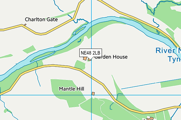 NE48 2LB map - OS VectorMap District (Ordnance Survey) NE48 2LB map - OS VectorMap District (Ordnance Survey)