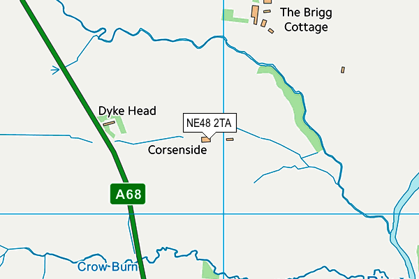 NE48 2TA map - OS VectorMap District (Ordnance Survey) NE48 2TA map - OS VectorMap District (Ordnance Survey)