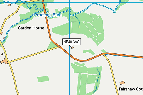 NE48 3AG map - OS VectorMap District (Ordnance Survey) NE48 3AG map - OS VectorMap District (Ordnance Survey)