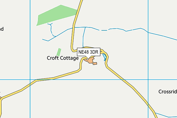 NE48 3DR map - OS VectorMap District (Ordnance Survey)