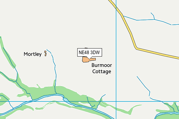 NE48 3DW map - OS VectorMap District (Ordnance Survey) NE48 3DW map - OS VectorMap District (Ordnance Survey)