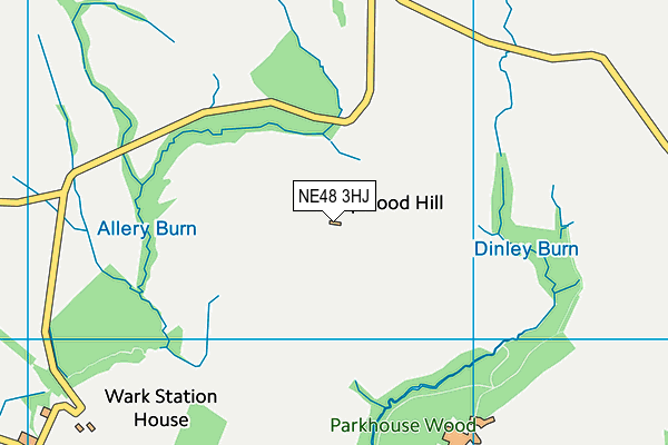 NE48 3HJ map - OS VectorMap District (Ordnance Survey) NE48 3HJ map - OS VectorMap District (Ordnance Survey)