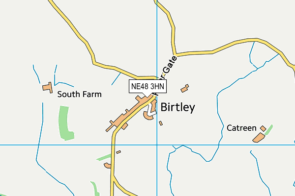 NE48 3HN map - OS VectorMap District (Ordnance Survey)