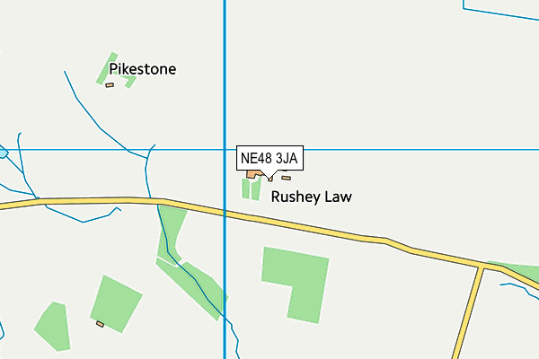 NE48 3JA map - OS VectorMap District (Ordnance Survey) NE48 3JA map - OS VectorMap District (Ordnance Survey)