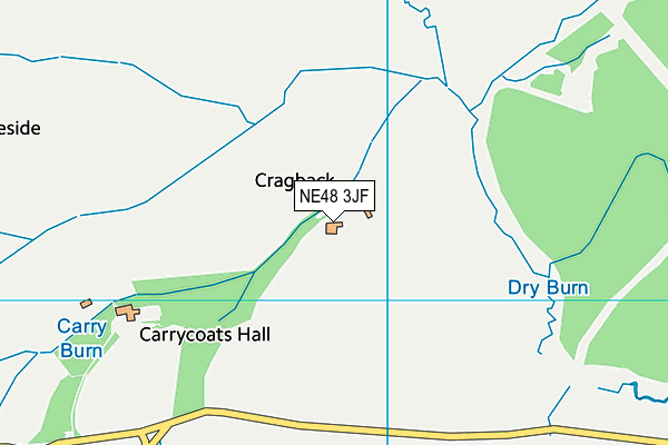 NE48 3JF map - OS VectorMap District (Ordnance Survey) NE48 3JF map - OS VectorMap District (Ordnance Survey)
