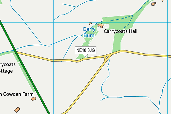 NE48 3JG map - OS VectorMap District (Ordnance Survey) NE48 3JG map - OS VectorMap District (Ordnance Survey)