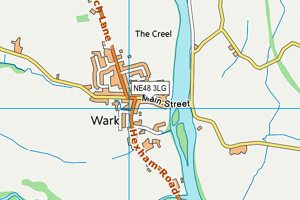NE48 3LG map - OS VectorMap District (Ordnance Survey)