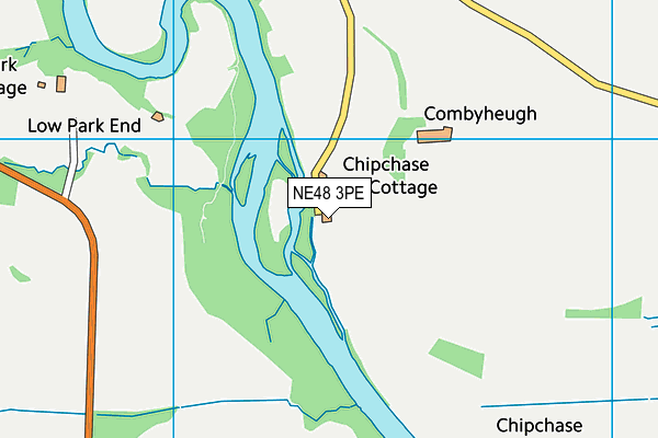 NE48 3PE map - OS VectorMap District (Ordnance Survey)