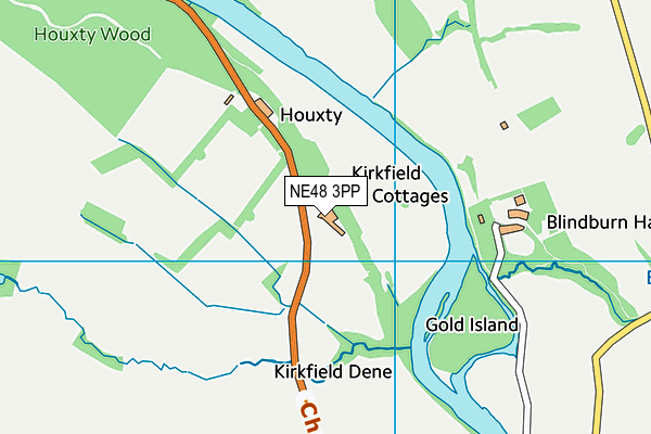 NE48 3PP map - OS VectorMap District (Ordnance Survey) NE48 3PP map - OS VectorMap District (Ordnance Survey)