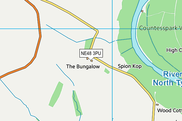NE48 3PU map - OS VectorMap District (Ordnance Survey) NE48 3PU map - OS VectorMap District (Ordnance Survey)