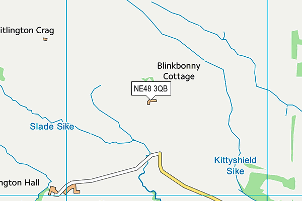 NE48 3QB map - OS VectorMap District (Ordnance Survey) NE48 3QB map - OS VectorMap District (Ordnance Survey)