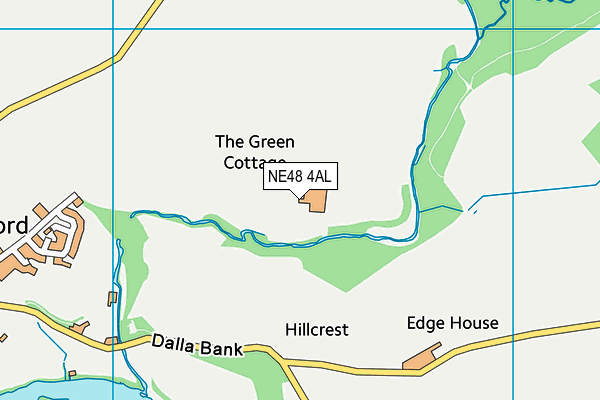 NE48 4AL map - OS VectorMap District (Ordnance Survey) NE48 4AL map - OS VectorMap District (Ordnance Survey)