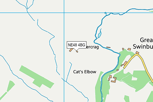 NE48 4BG map - OS VectorMap District (Ordnance Survey) NE48 4BG map - OS VectorMap District (Ordnance Survey)