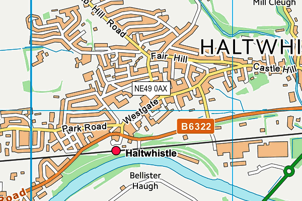 NE49 0AX map - OS VectorMap District (Ordnance Survey) NE49 0AX map - OS VectorMap District (Ordnance Survey)