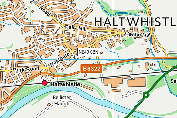 NE49 0BN map - OS VectorMap District (Ordnance Survey) NE49 0BN map - OS VectorMap District (Ordnance Survey)