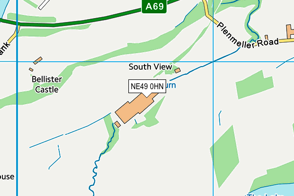 NE49 0HN map - OS VectorMap District (Ordnance Survey) NE49 0HN map - OS VectorMap District (Ordnance Survey)