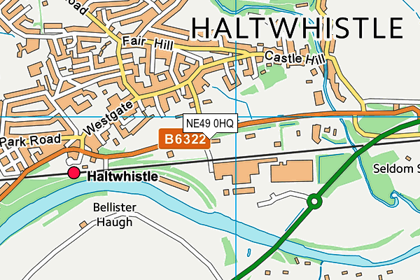 NE49 0HQ map - OS VectorMap District (Ordnance Survey) NE49 0HQ map - OS VectorMap District (Ordnance Survey)