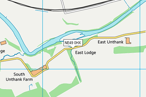 NE49 0HX map - OS VectorMap District (Ordnance Survey) NE49 0HX map - OS VectorMap District (Ordnance Survey)