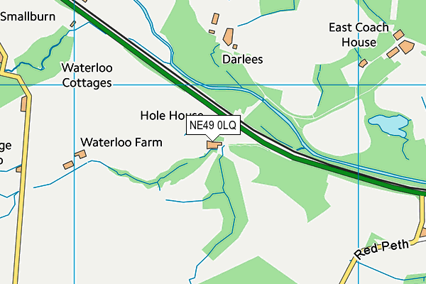 NE49 0LQ map - OS VectorMap District (Ordnance Survey) NE49 0LQ map - OS VectorMap District (Ordnance Survey)