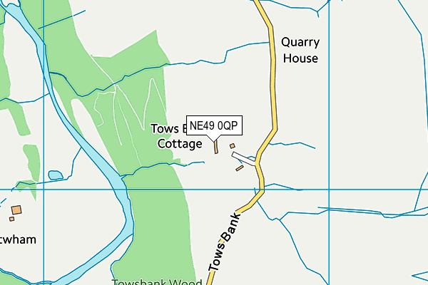 NE49 0QP map - OS VectorMap District (Ordnance Survey) NE49 0QP map - OS VectorMap District (Ordnance Survey)