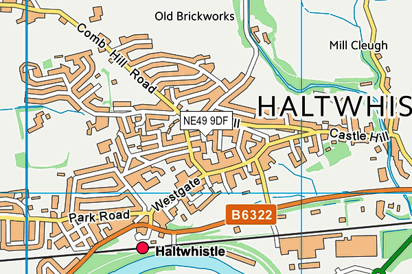 NE49 9DF map - OS VectorMap District (Ordnance Survey) NE49 9DF map - OS VectorMap District (Ordnance Survey)