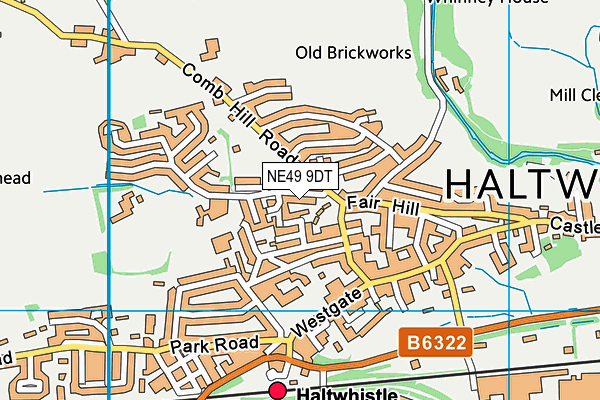 NE49 9DT map - OS VectorMap District (Ordnance Survey) NE49 9DT map - OS VectorMap District (Ordnance Survey)