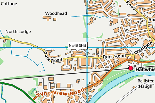 NE49 9HB map - OS VectorMap District (Ordnance Survey) NE49 9HB map - OS VectorMap District (Ordnance Survey)
