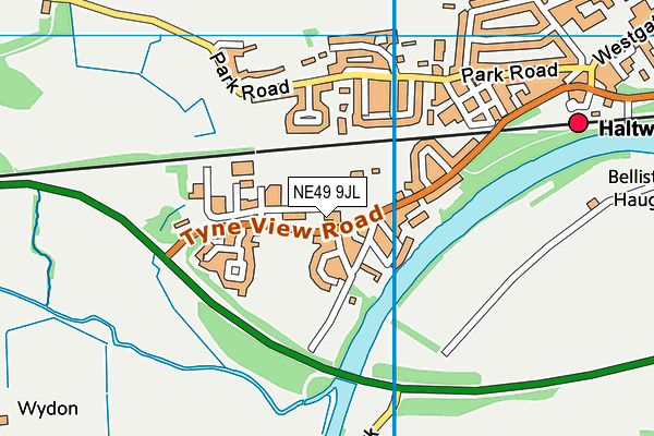 NE49 9JL map - OS VectorMap District (Ordnance Survey) NE49 9JL map - OS VectorMap District (Ordnance Survey)