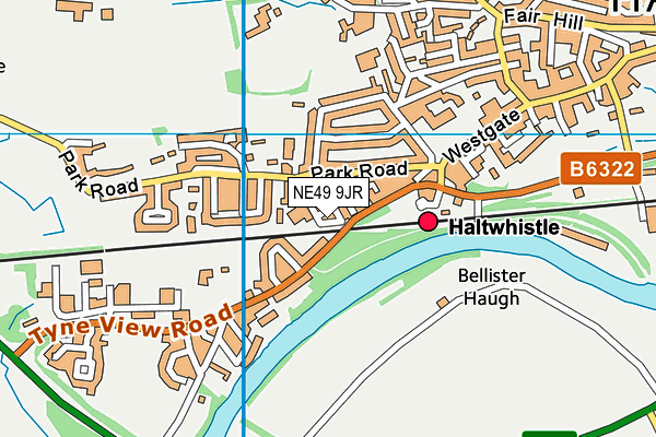 NE49 9JR map - OS VectorMap District (Ordnance Survey) NE49 9JR map - OS VectorMap District (Ordnance Survey)
