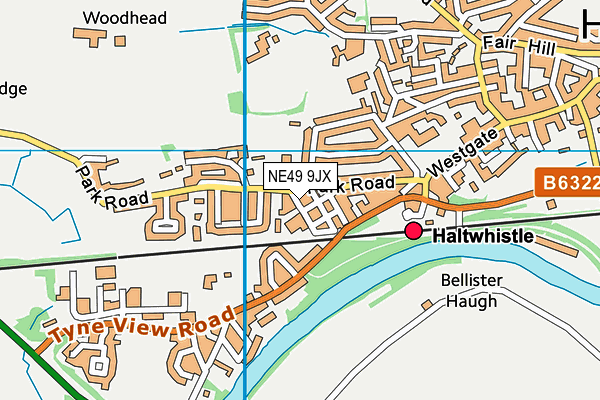 NE49 9JX map - OS VectorMap District (Ordnance Survey) NE49 9JX map - OS VectorMap District (Ordnance Survey)