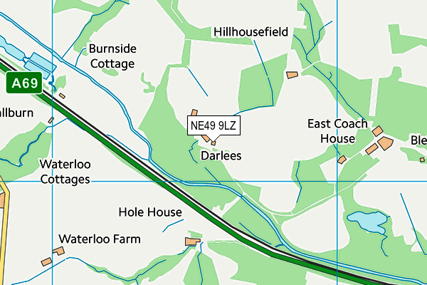 NE49 9LZ map - OS VectorMap District (Ordnance Survey) NE49 9LZ map - OS VectorMap District (Ordnance Survey)